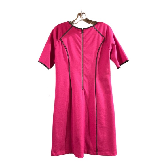 Nine West‎ Women’s Size 8 Pink Outlined In Gray Dress NWT - Picture 2 of 6